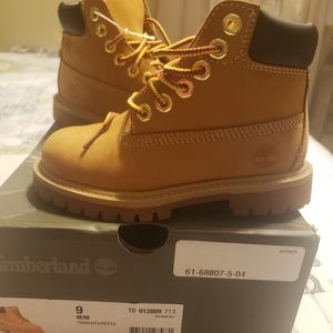 Timberlands, toddler size 9